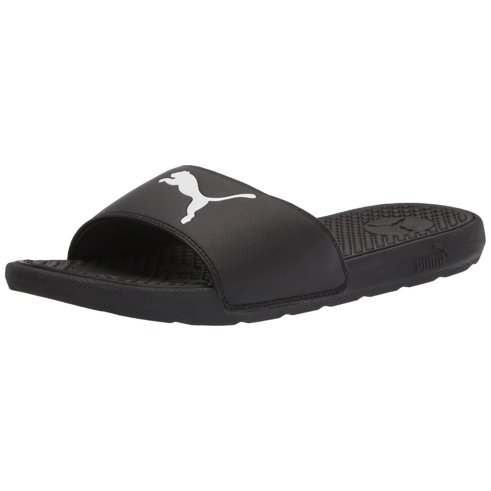 PUMA Women's COOL CAT SPORT Slide Sandals  Puma Black-Puma White  10