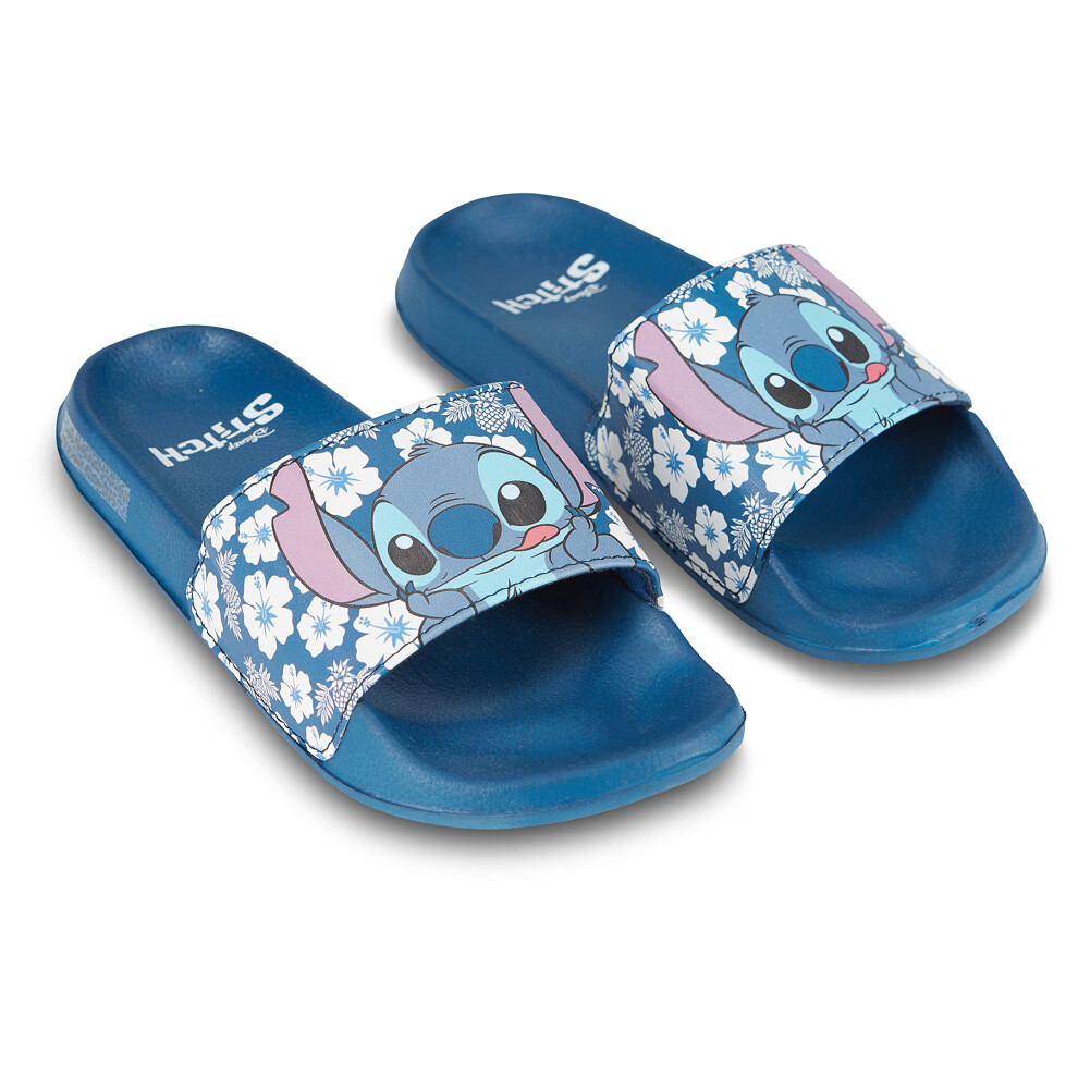 Disney Ladies Lilo and Stitch Slides - Ladies Classic Lilo and Stitch