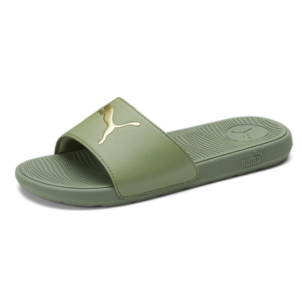 PUMA Women's Cool CAT 2.0 Sport WNS Slide Sandal  Olivine Gold  6