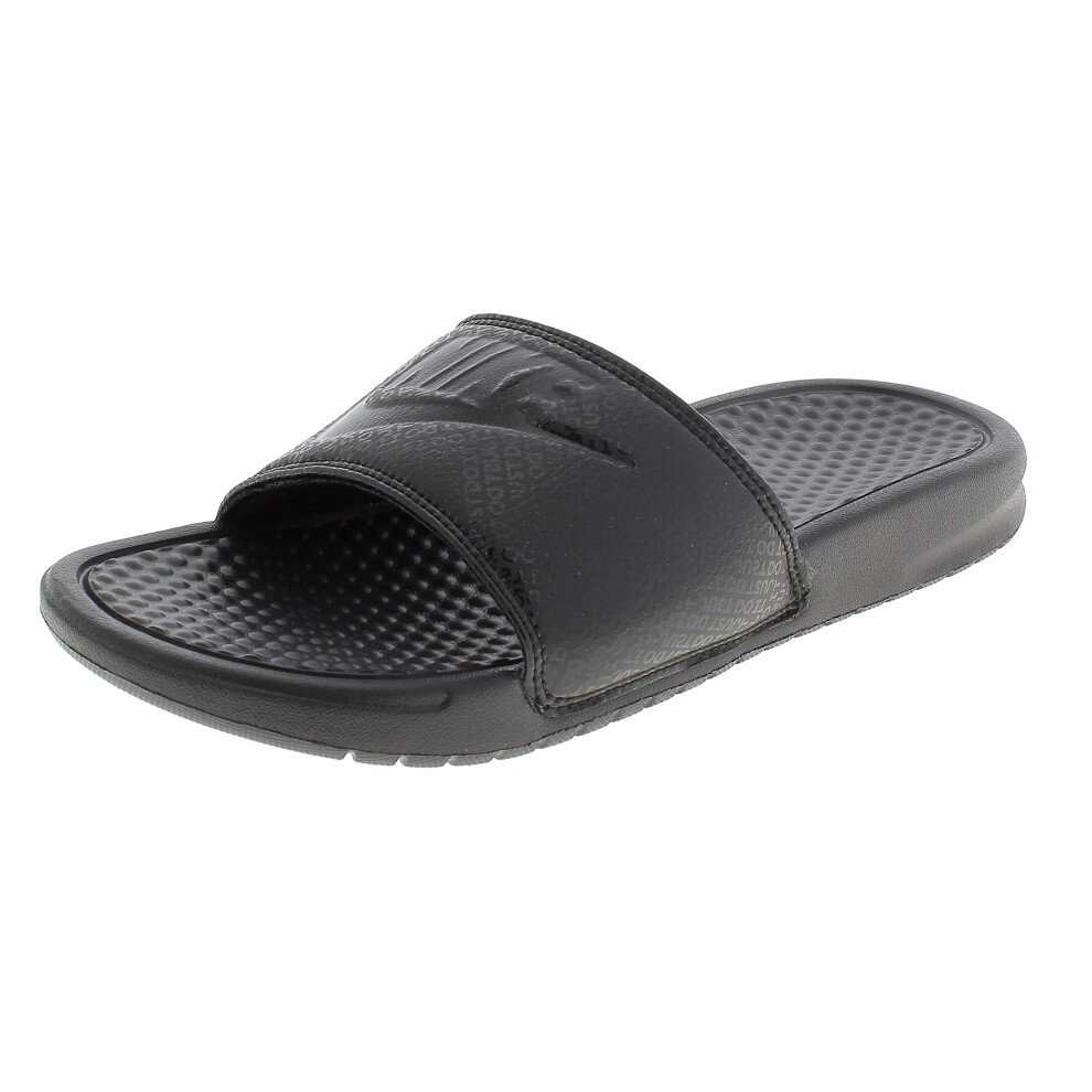 Nike Men's Benassi Just Do It Athletic Sandal  Black/White  7 D(M) US