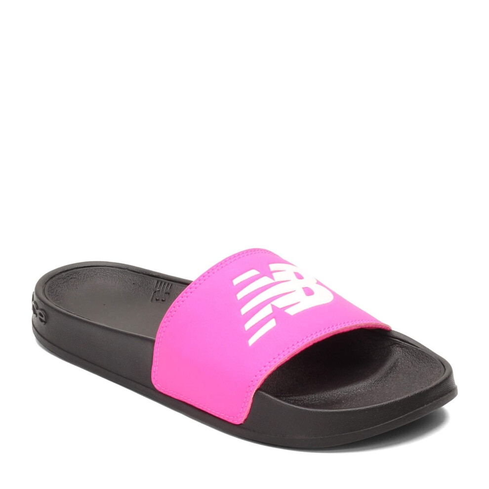 New Balance Women's 200 V1 Slide Sandal  Black/Pink  7