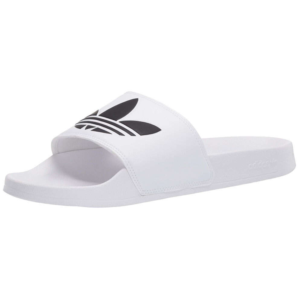 adidas Originals Men's Adilette Lite Slide  White/Core Black/White  9