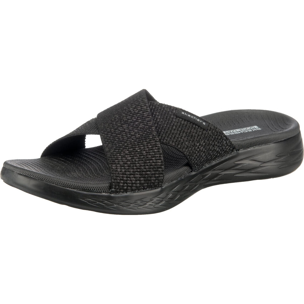 Skechers womens On-the-go 600 - 16259 Slide Sandal  Black  5 US