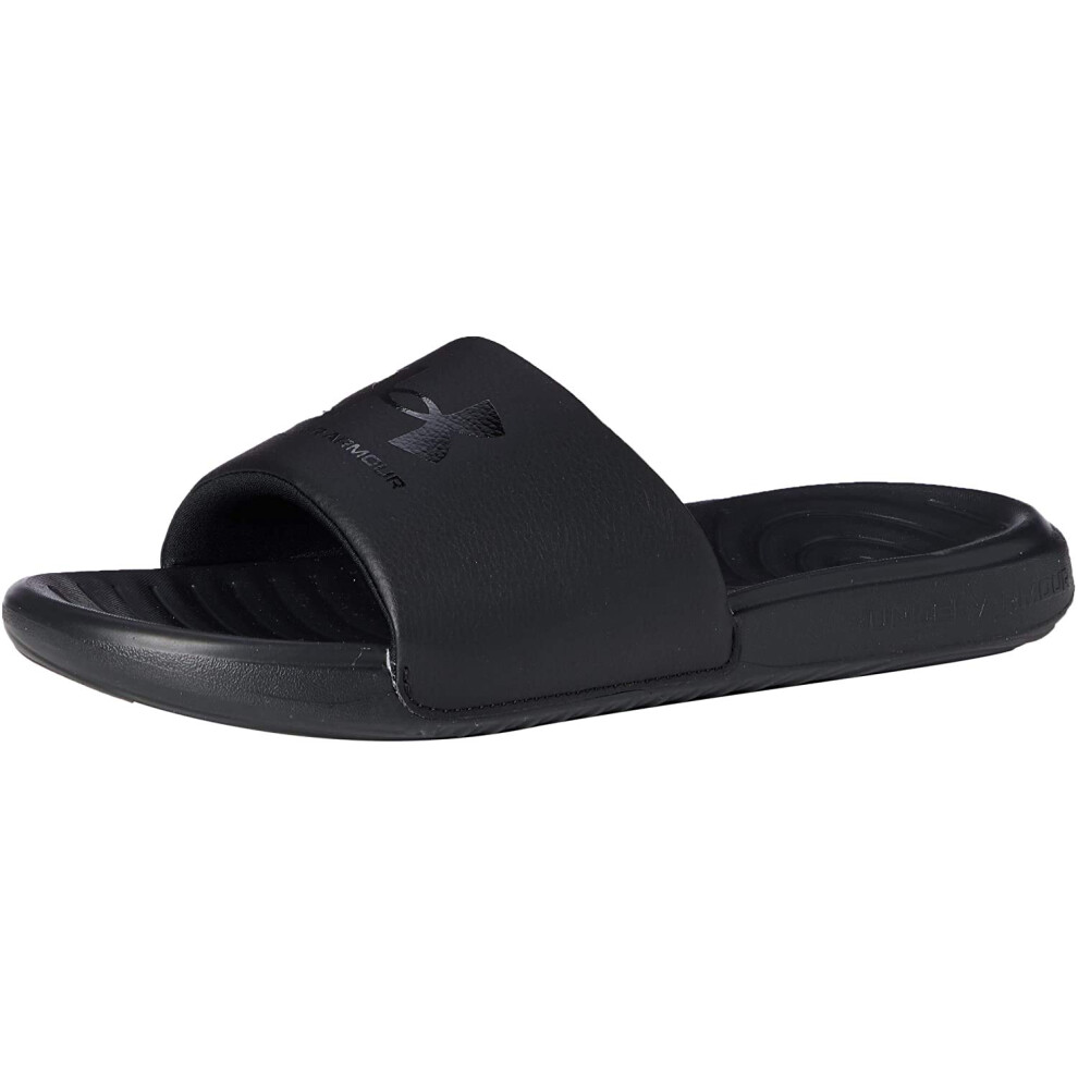 Under Armour Men's Ansa Fixed Strap Slide Sandal  Black (003)/Black  7