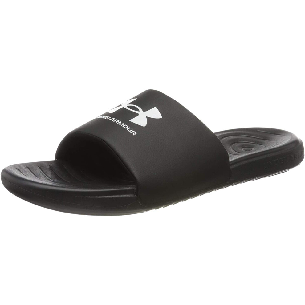 Under Armour Men's Ansa Fixed Strap Slide Sandal  Black (004)/Black  9