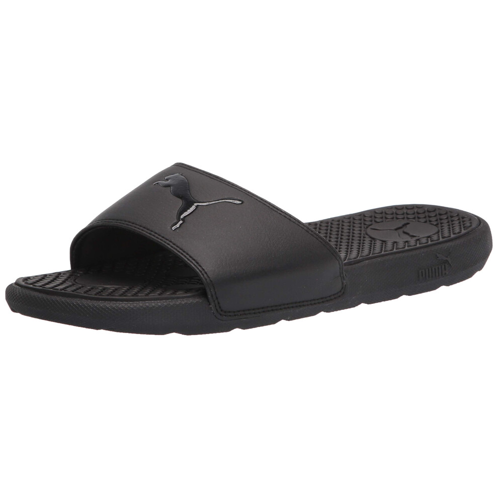 PUMA Women's COOL CAT SPORT Slide Sandals  Puma Black-Puma Black  10