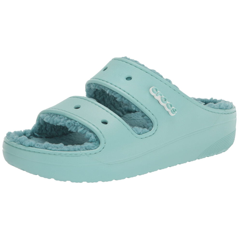 Crocs Unisex Classic Cozzzy Sandals  Fuzzy Slippers and Slides  Pure W