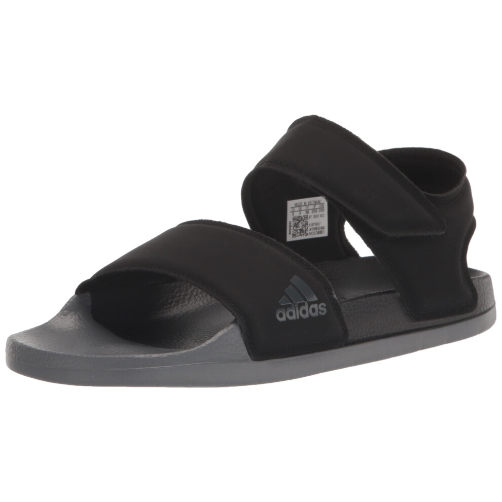 adidas Unisex Adilette Sandals  Black/Grey/Black  4 US Men