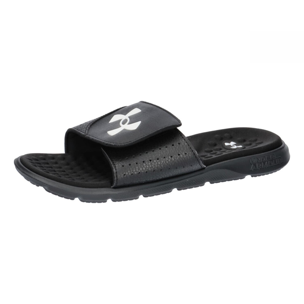 Under Armour Men's Ignite Pro Slide  (001) Black/Black/White  7  US