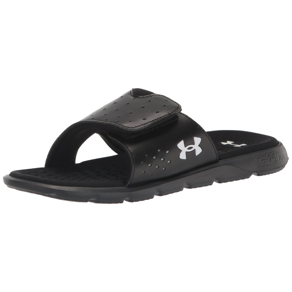 Under Armour Women's Ignite Pro Slide  (001) Black/Black/White  6  US