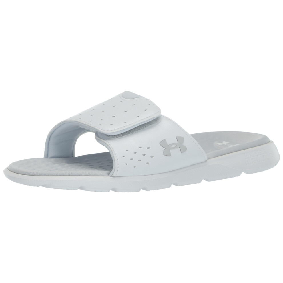 Under Armour Women's Ignite Pro Slide  (100) White/White/Halo Gray  11