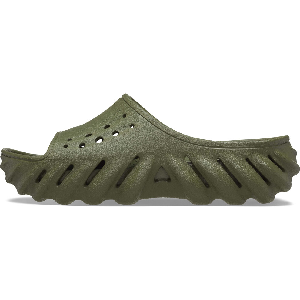 Crocs Unisex Echo Slide Sandal  Army Green  Numeric_9 US Men