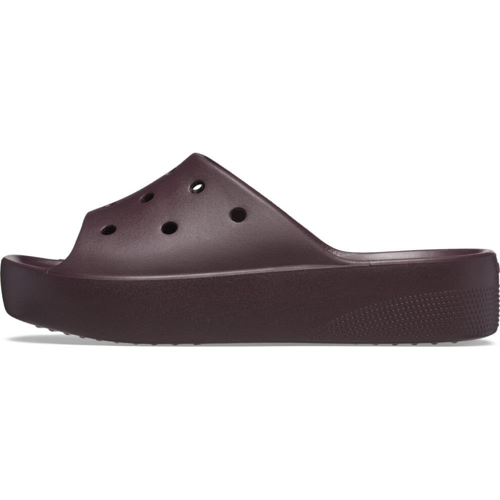 Crocs Women's Classic Slide | Platform Sandals  Dark Cherry  Numeric_7