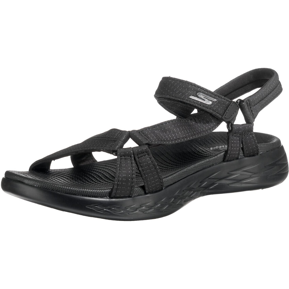 Skechers womens On-the-go 600 - Brilliancy Sport Sandal  Black  10 US