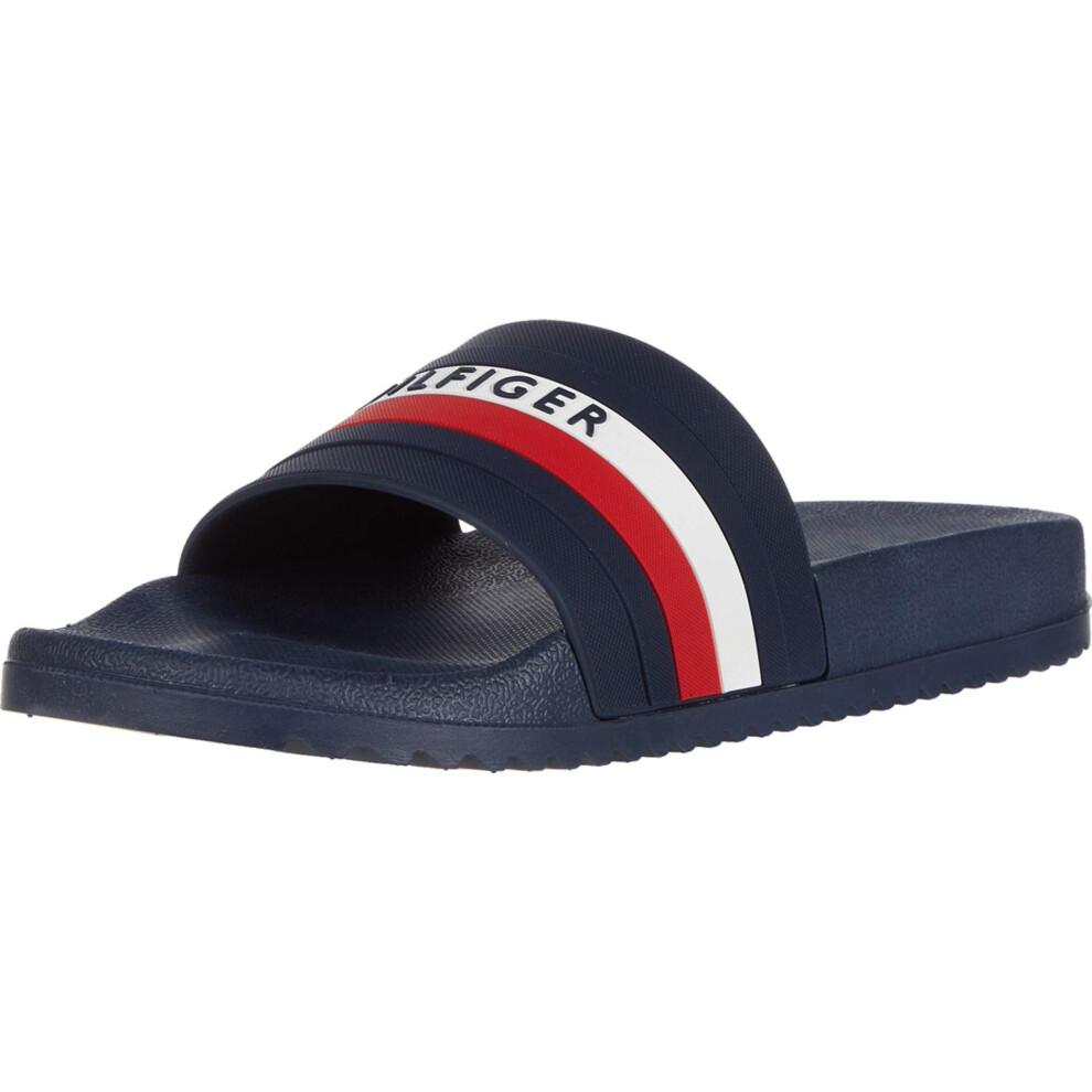 Tommy Hilfiger Men's Riker Slide  Navy Multi 433  9M