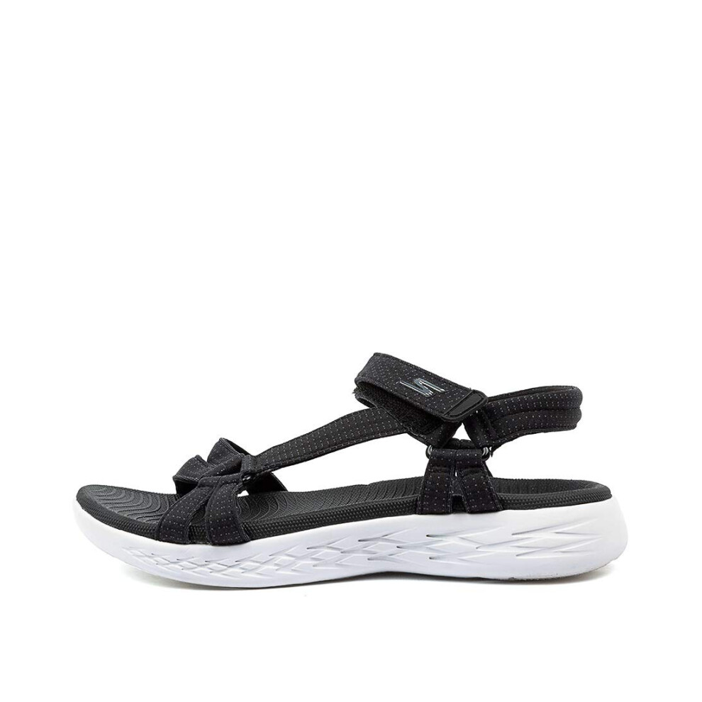 Skechers Women's On-The-GO 600 - Brilliancy Sandals  Black/White  10 U