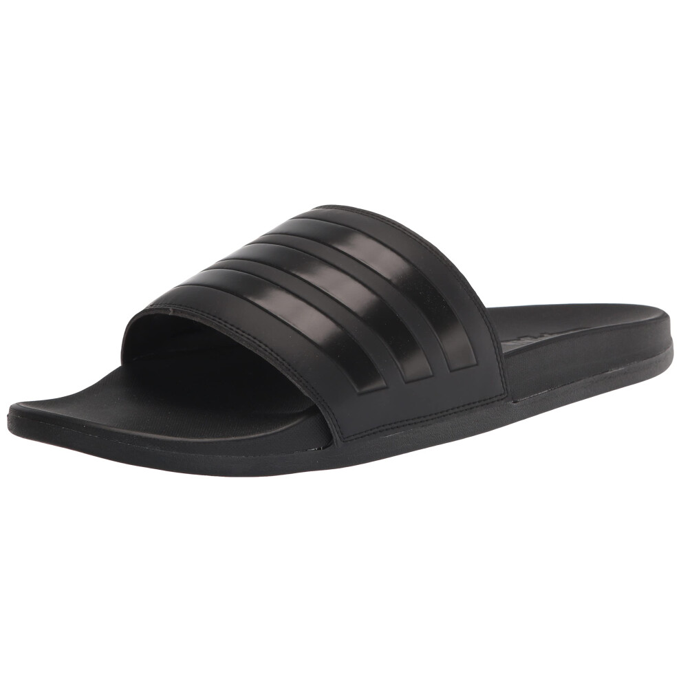 adidas unisex adult Adilette Comfort Slide Sandal  Core Black/Core Bla