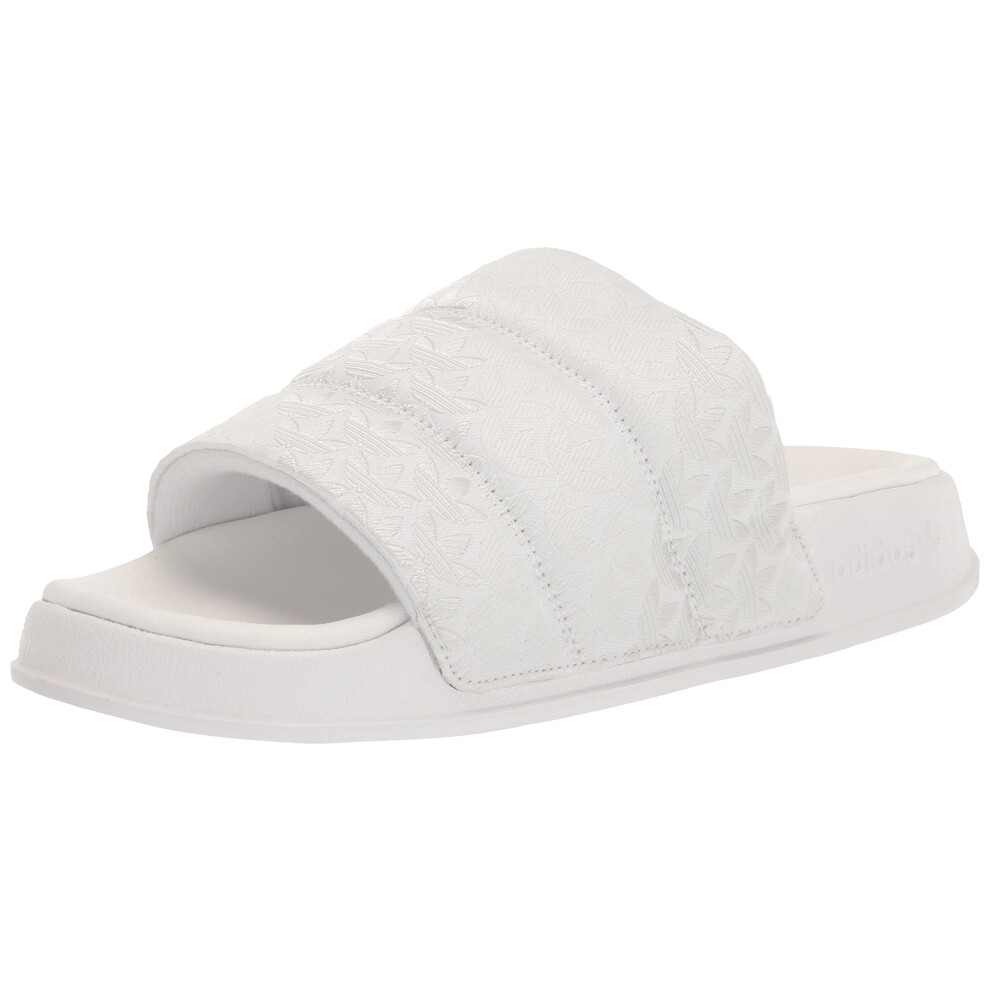 adidas Originals Women's Adilette Essential Slide Sandal  White/Crysta