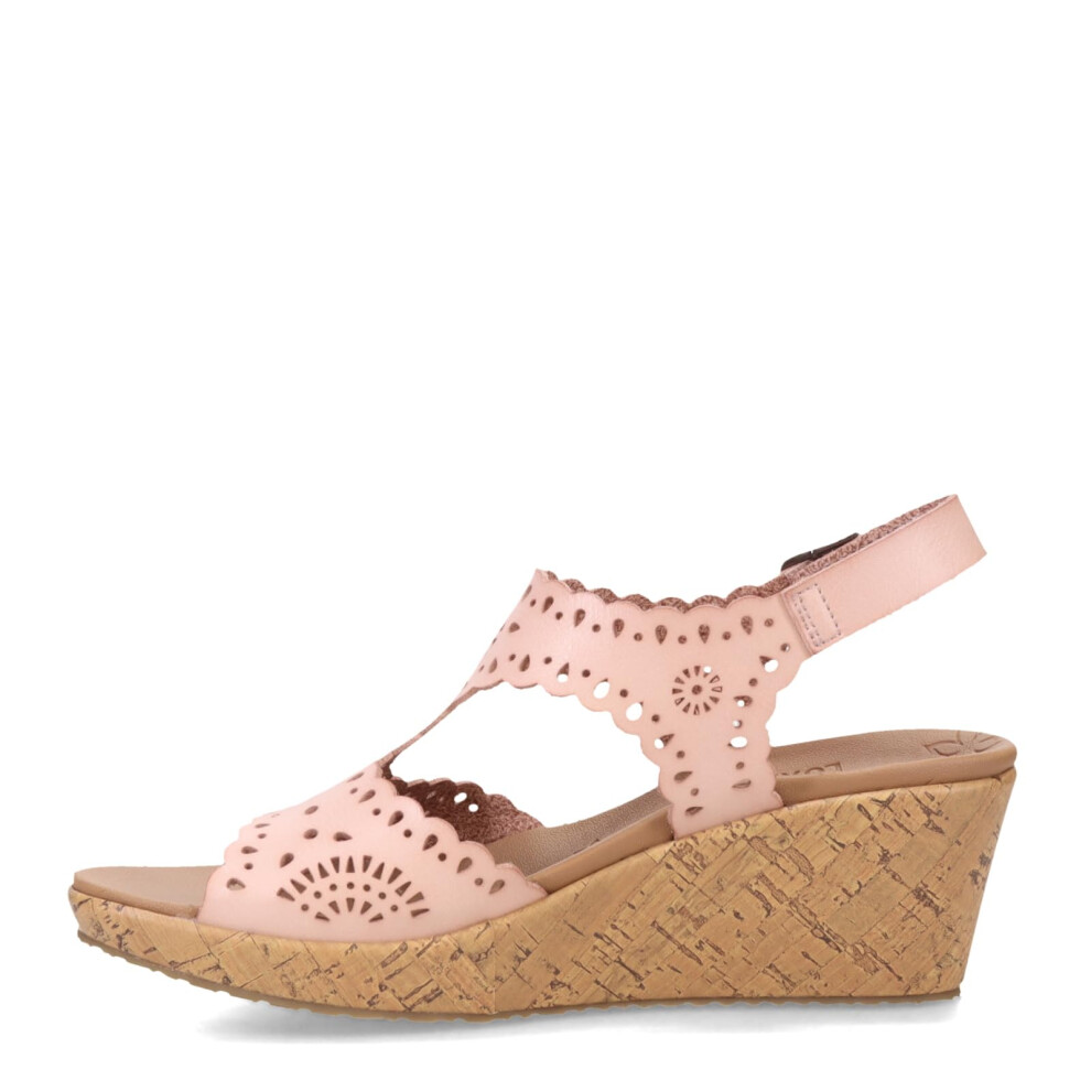 Skechers Women's Beverlee-Easy to Adore Wedge Sandal  Blush  6