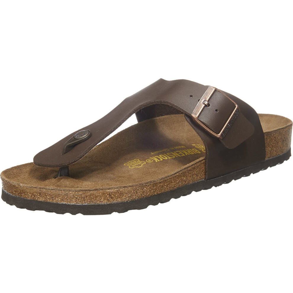 Birkenstock Women's Flip Flop Sandals  Brown Dark Brown  10