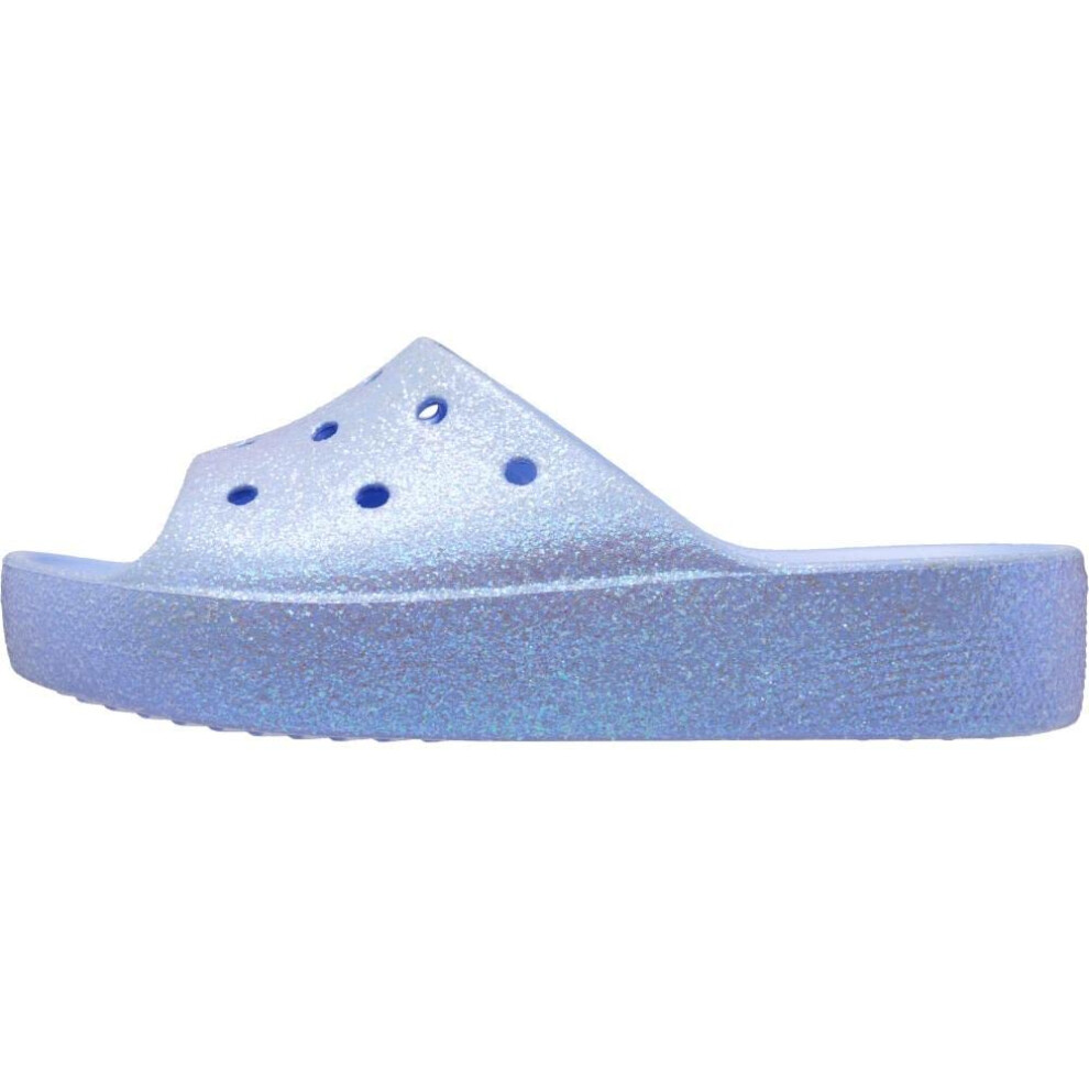 Crocs Women's Classic Slide | Platform Sandals  Moon Jelly Glitter  Nu