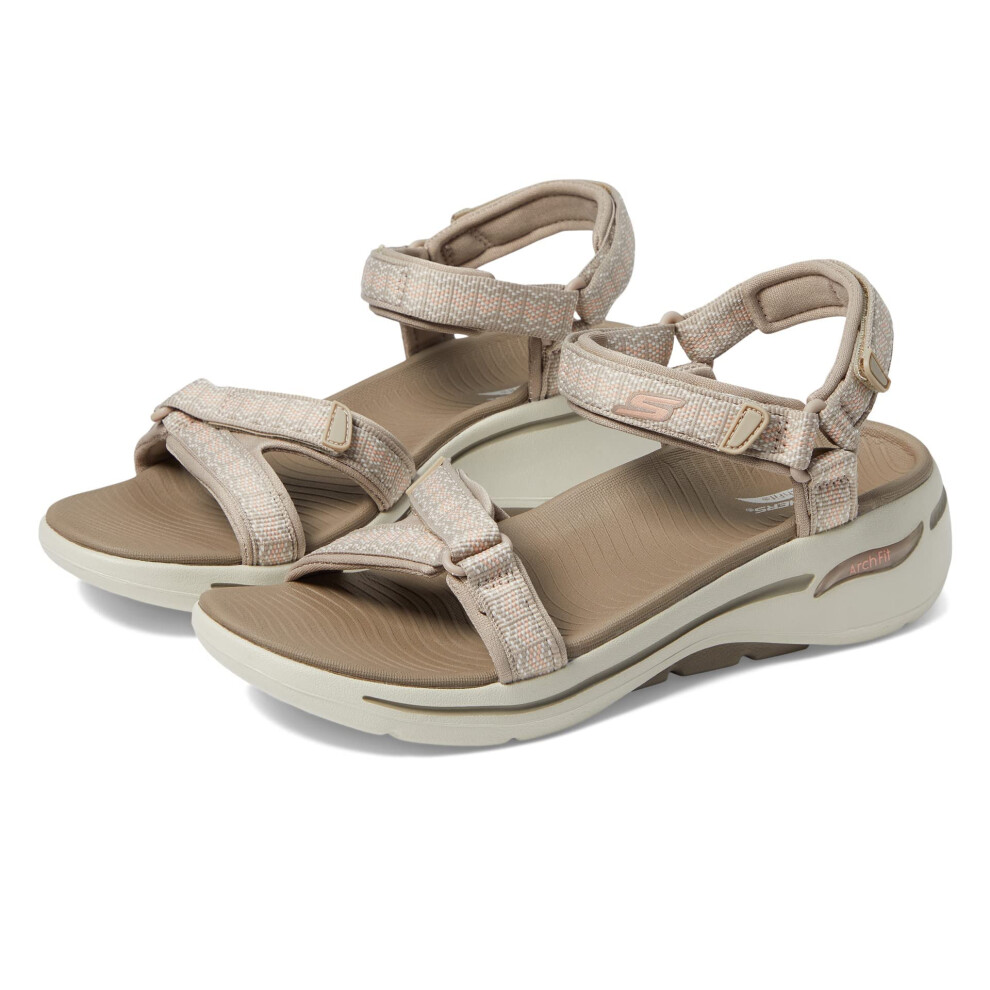 Skechers Women's Flip Flop Sandal  Taupe  11