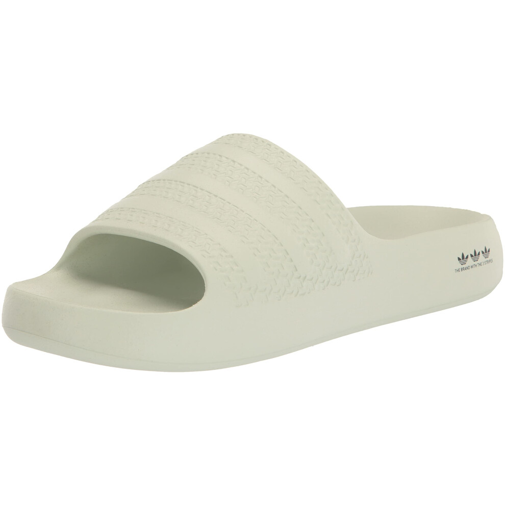 adidas Originals Women's Adilette Slide Sandal  Linen Green/Black/Line