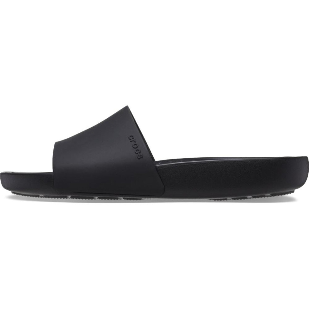 Crocs Women's Splash Slides Sandal  Black  Numeric_8