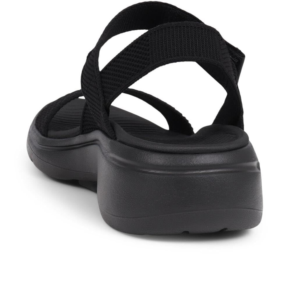 Skechers Women's Ankle Strap Sandal  Black  10