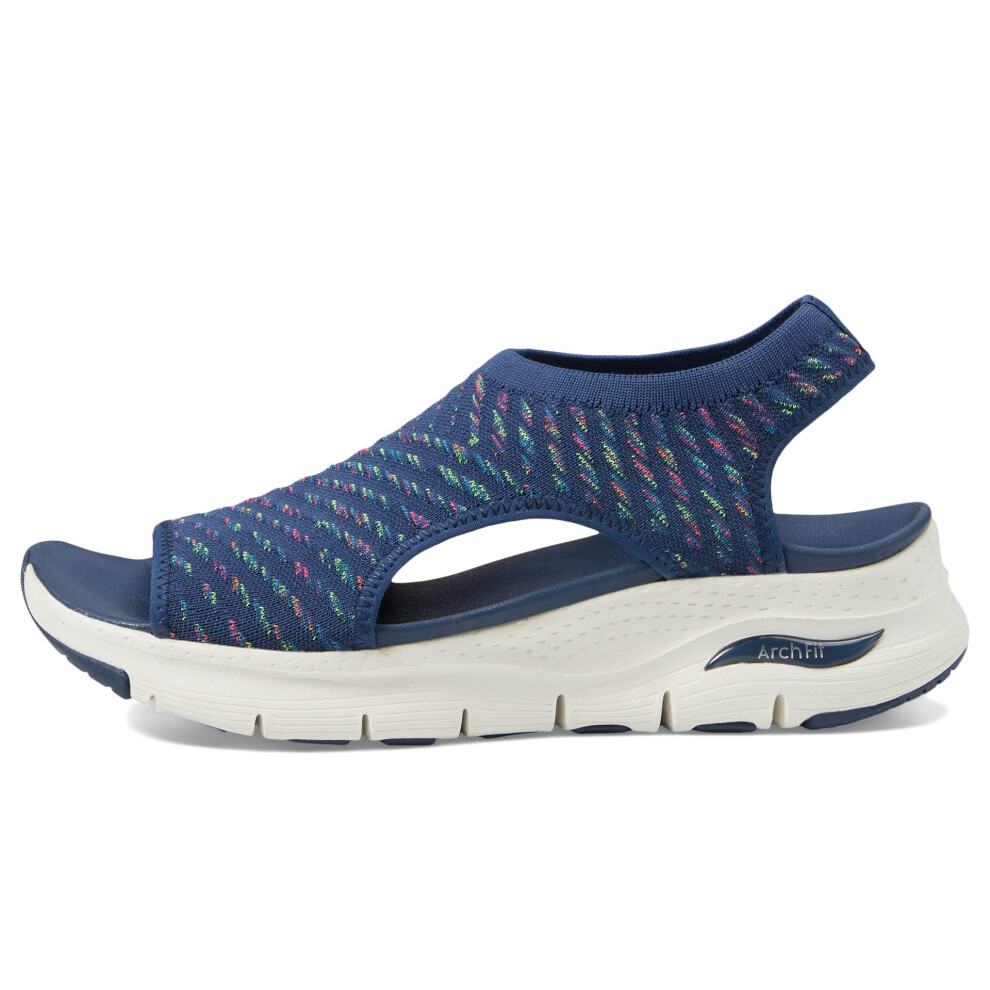 Skechers Women's Arch FIT-Catchy Wave  Navy Multi  6