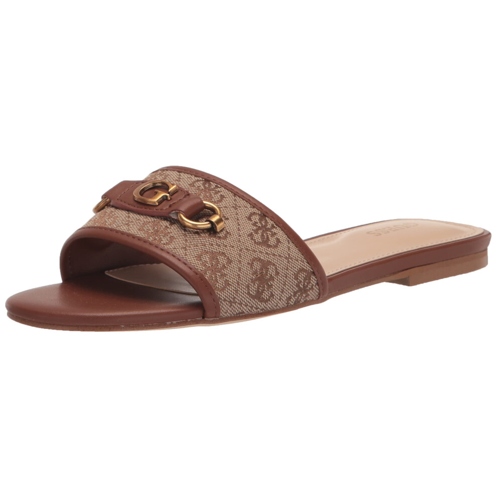 Guess Women's HAMMI Sandal  BROWN MULTI 210  9