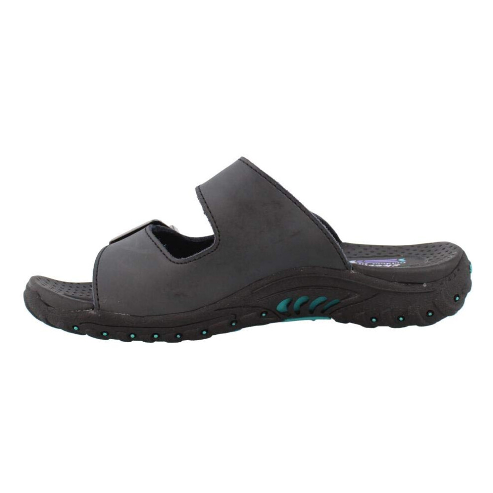 Skechers womens Reggae-jammin' Sandal  Black/Black  9 US