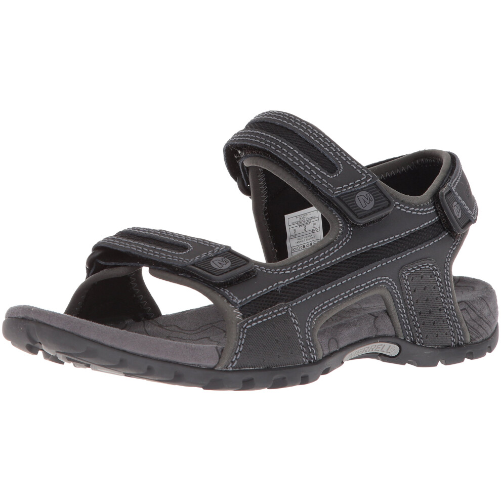 Merrell Men's Sandspur Oak Sandal  Black/Granite  13 Medium US