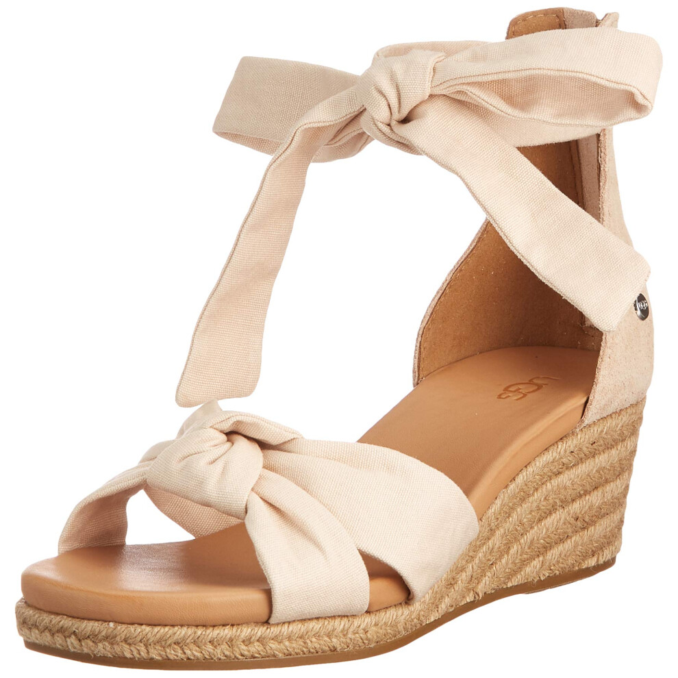 UGG Women's Yarrow Sandal  Natural Canvas  5