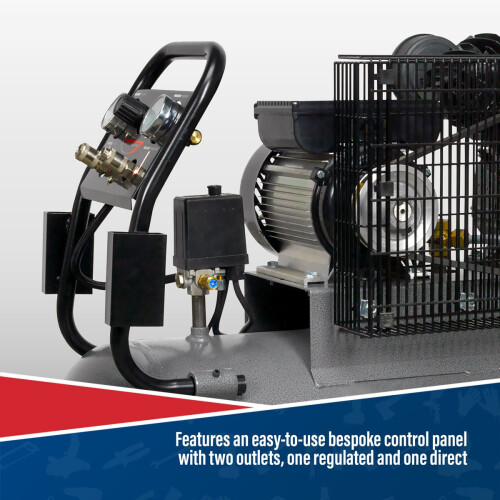 Sealey Sealey Premier 100L Belt Drive Air Compressor with Front Control Panel 3hp SAC3103B 2