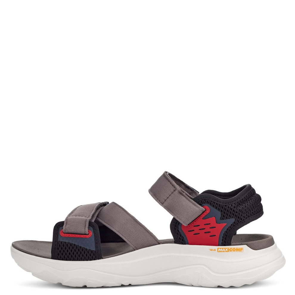 Teva Men's Zymic Sandal  Grey/Red  13