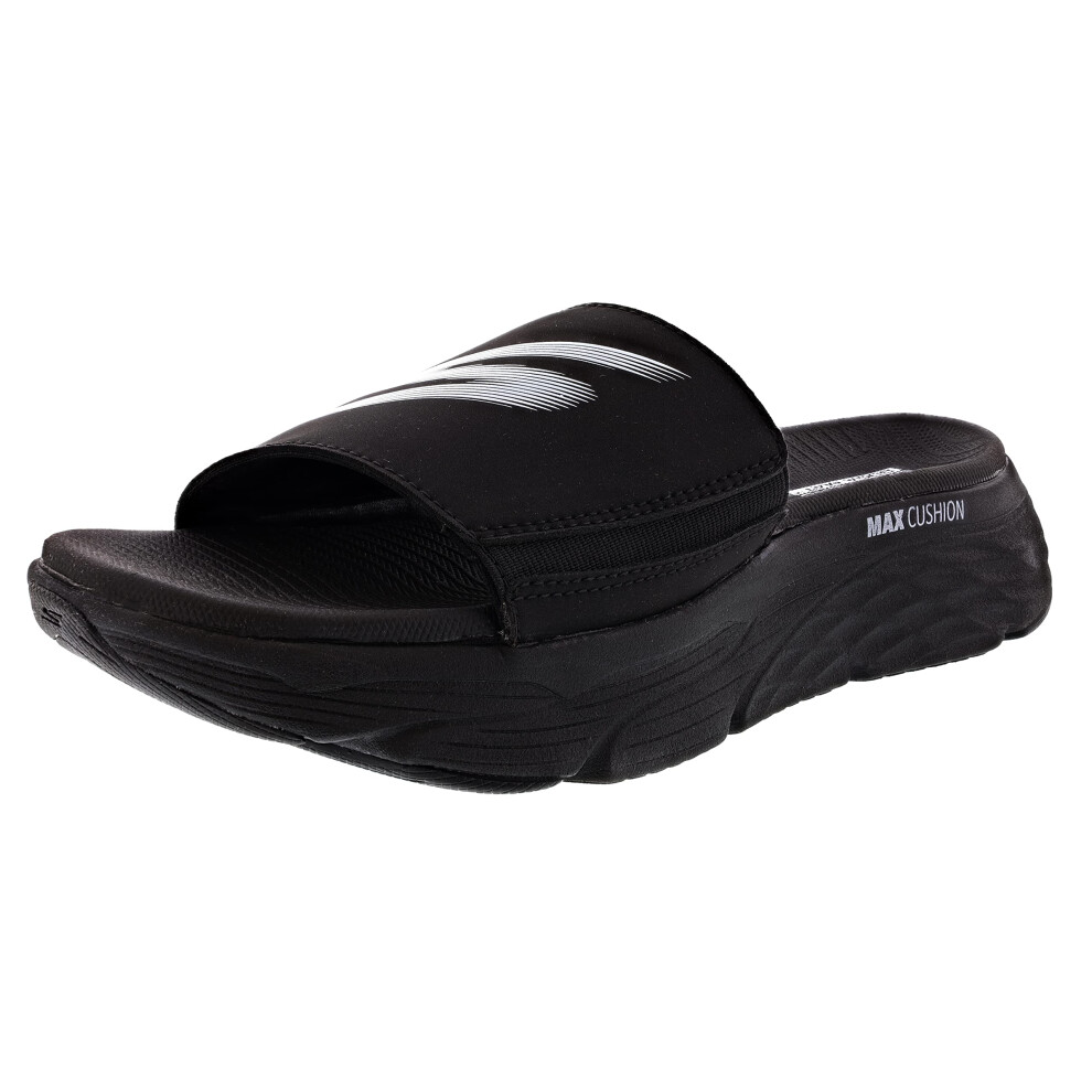 Skechers Men's Max Cushioning Slide Mizumi Sandal  Black/White  14M