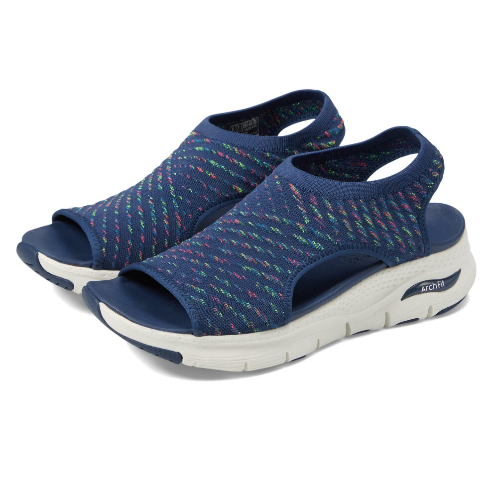 Skechers Women's Arch FIT-Catchy Wave  Navy Multi  8