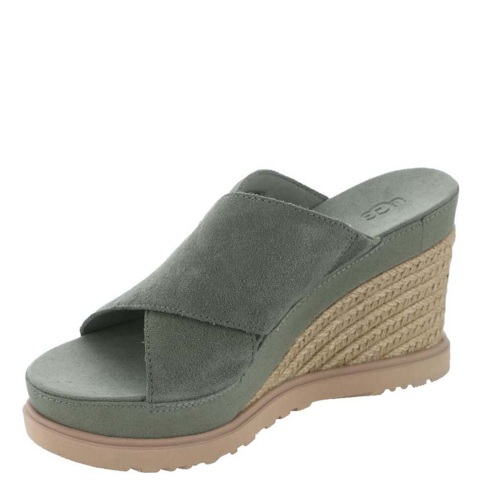 UGG Women's Abbot Slide Sandal  Moss Green  7