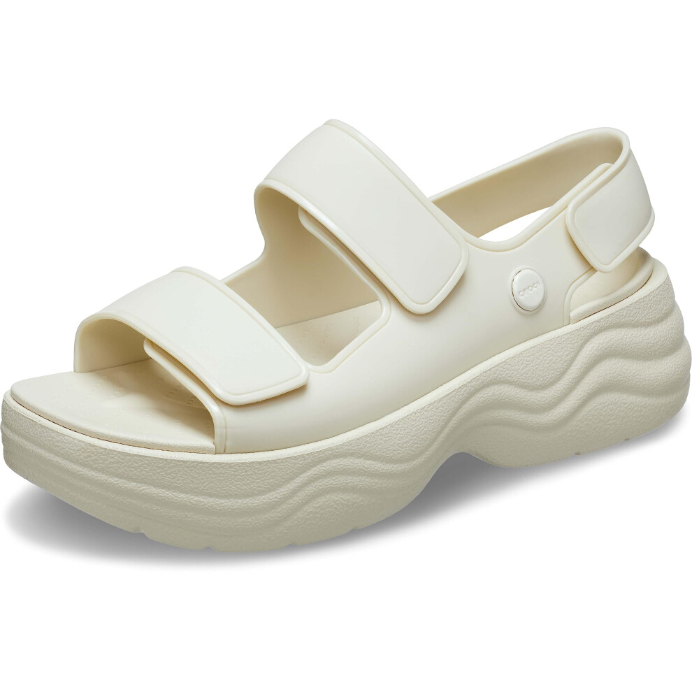 Crocs Women's Skyline Sandals  Bone  Numeric_9