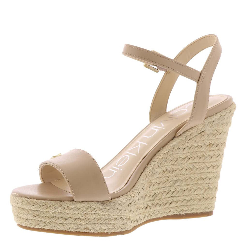 Calvin Klein Women's Hamal Wedge Sandal  LITE Latte 110  11