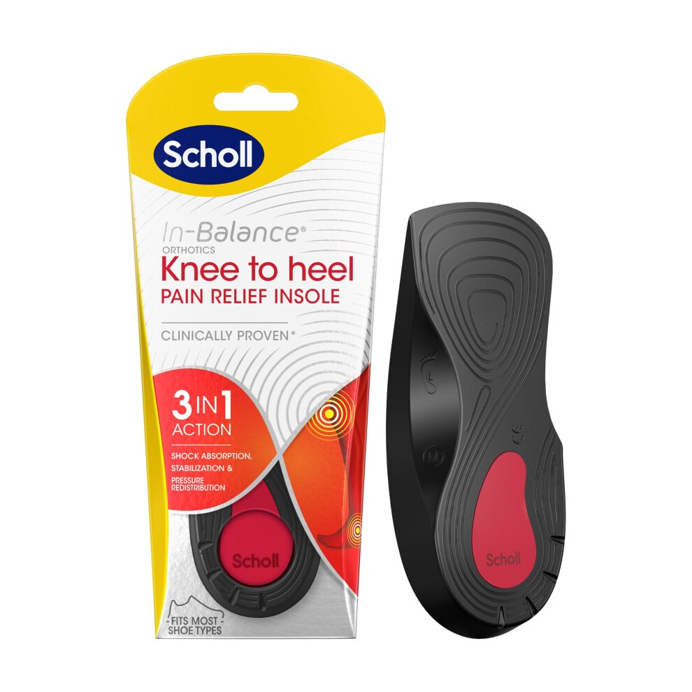 Scholl Orthotic Insole Knee To Heel Pain Relief Uk Size 9-11