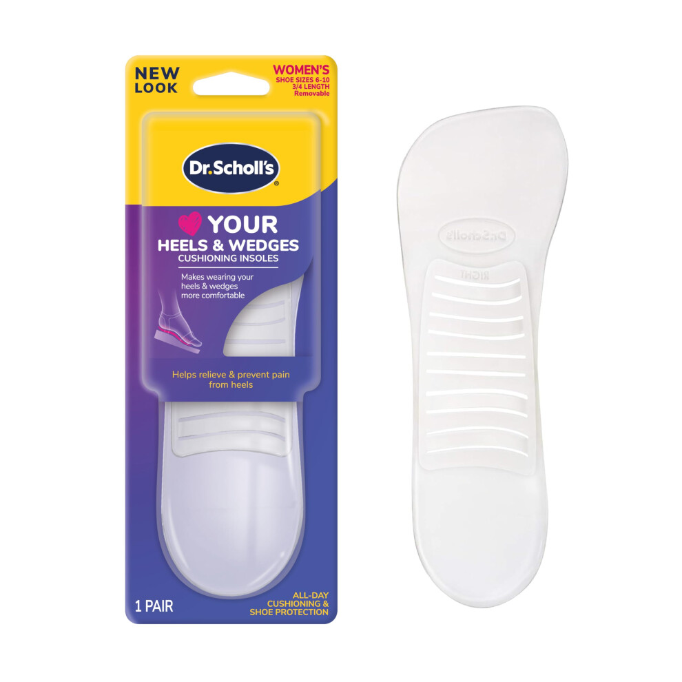 Dr. Scholl's Love Your Heels & Wedges 3/4 Length Insoles  All-Day Comf