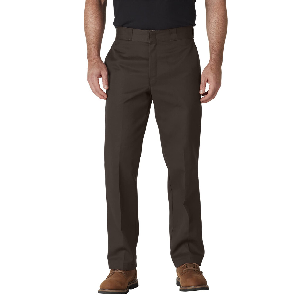 Dickies mens Original 874 Work Pants  Dark Brown  32W x 34L US