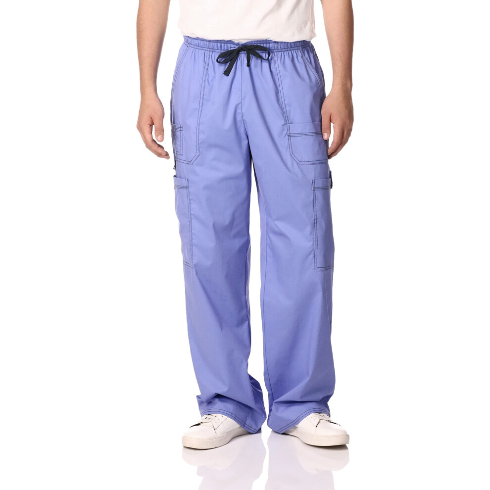 Dickies Men's Big GenFlex Utility Drawstring Cargo Scrubs Pant  Ceil B