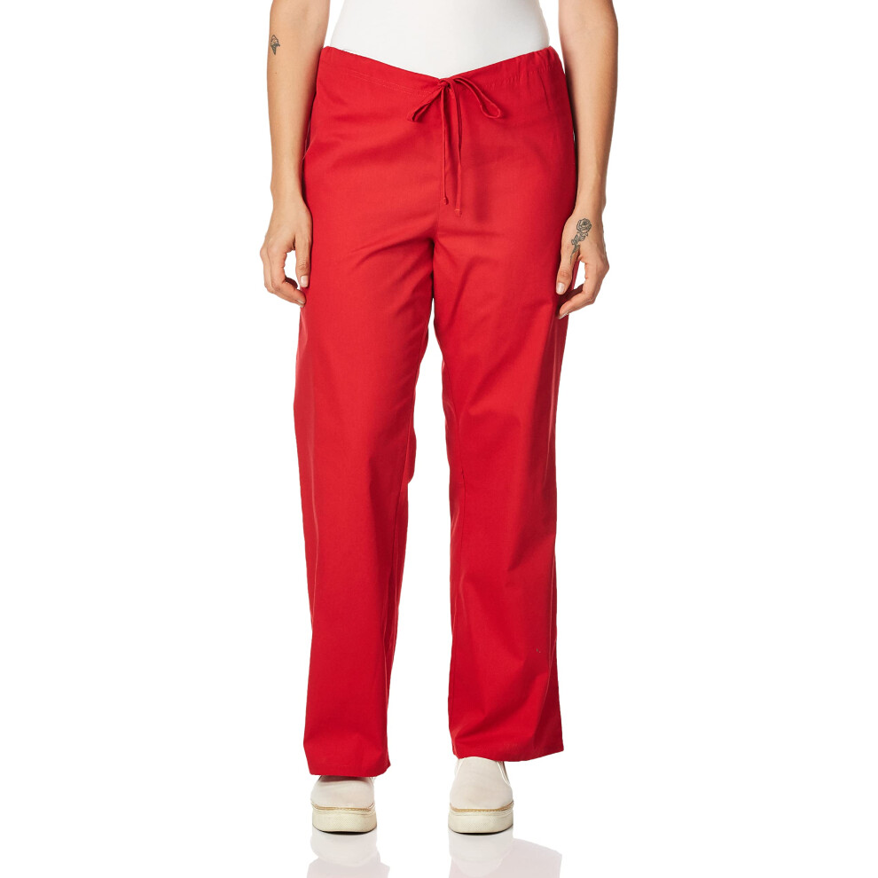 Dickies Men's Big & Tall Drawstring Scrub Pant  Red  XXX-Large