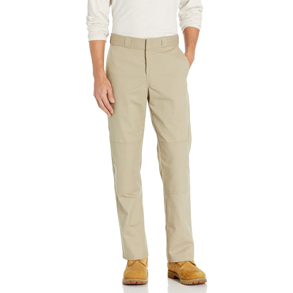 Dickies Men's Relaxed Straight Flex Double Knee Work Pant  Desert Sand