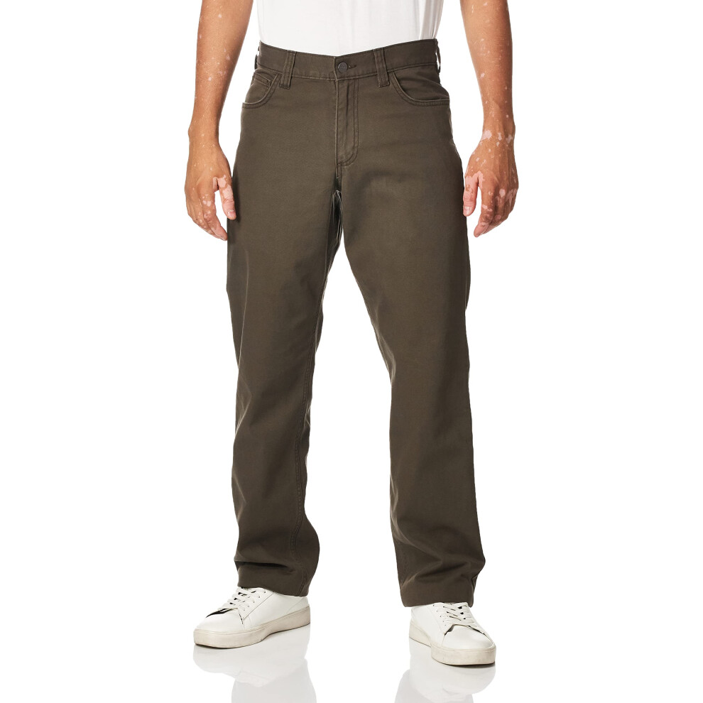 Carhartt Men's Rugged Flex Rigby Five Pocket Pant  Dark Coffee  34W X