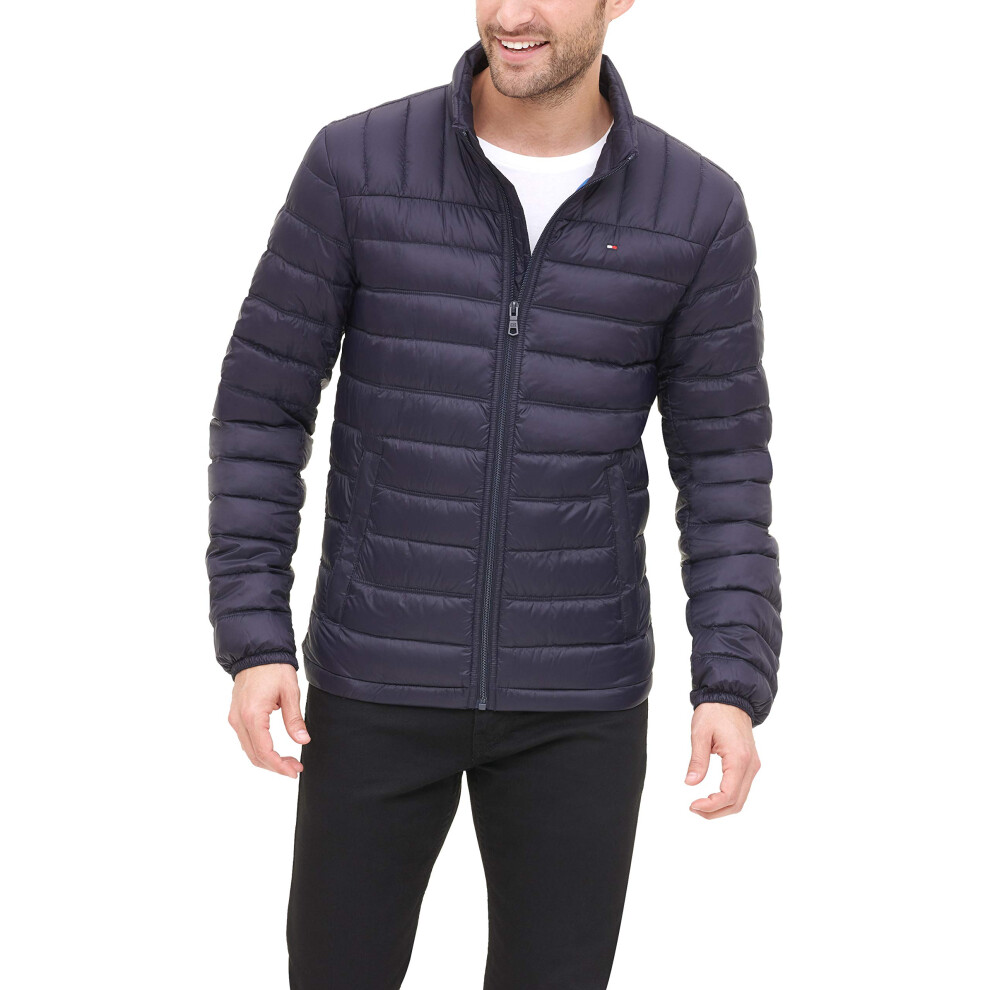 Tommy Hilfiger Men's Tall Packable Down Puffer Jacket  Midnight  4X Bi