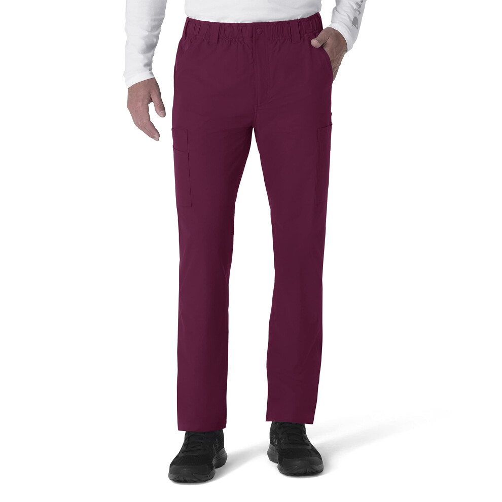 Carhartt mens Men's Force Straight Leg Pant  Wine  Medium Tall